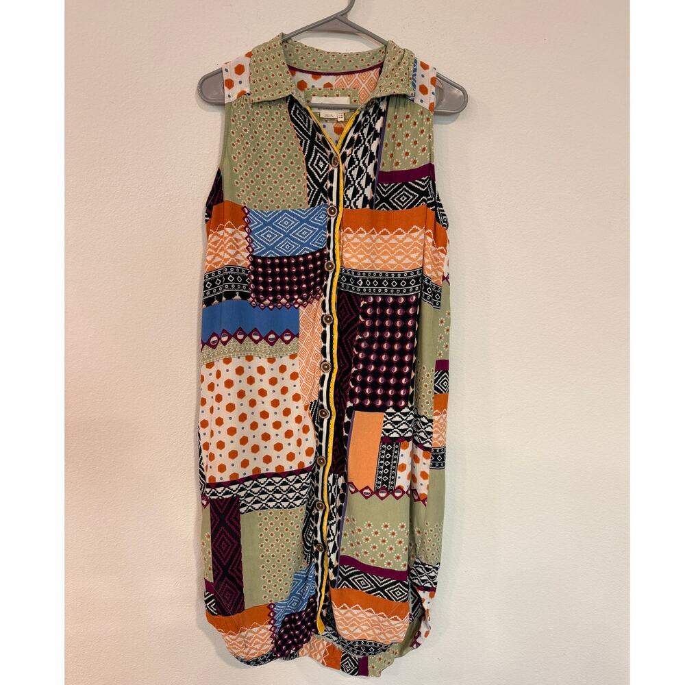 Anthropologie Sleeveless Button-Down Midi Dress - 10 - Picture 2 of 9